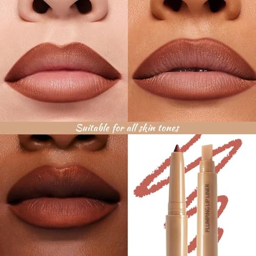 Matte Lip Liner ? Dual-Ended Retractable Pencil with Silicone Smudger, Waterproof Long Wear Crayon for Flawless Contour & Plump Lips, Vegan Cruelty-Free Beauty for Everyday Elegance (05#, 1PCS)