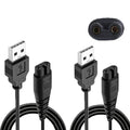 USB Charger Cord for Hatteker, 5FT Black Charging Cable Fit for RFC-588 RFC-598 RFC-690 RFC-692 RFC-696 RSCX-7568 RSCX-9598 Beard Trimmer & Shaver Razor Replacement Power Cord(2 Pack)
