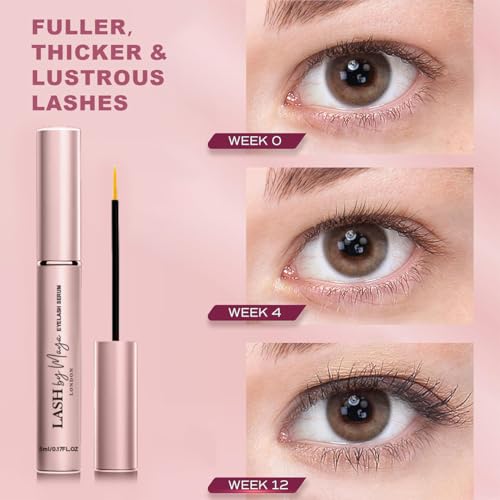 Lash by Maya Serum,Official Authentic LASH by Maya LONDON,Eyelash Growth Serum,Lash Enhancing,Cruelty Free, Made in the USA-5ml