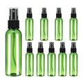 uxcell 20Pack Spray Bottles, 2 Oz/60ML Reusable Clear Empty Mist Plastic Mini Travel Bottle Set,Small Refillable Liquid Containers for Household Use, Essential Oil, Cleaning (Green Black)