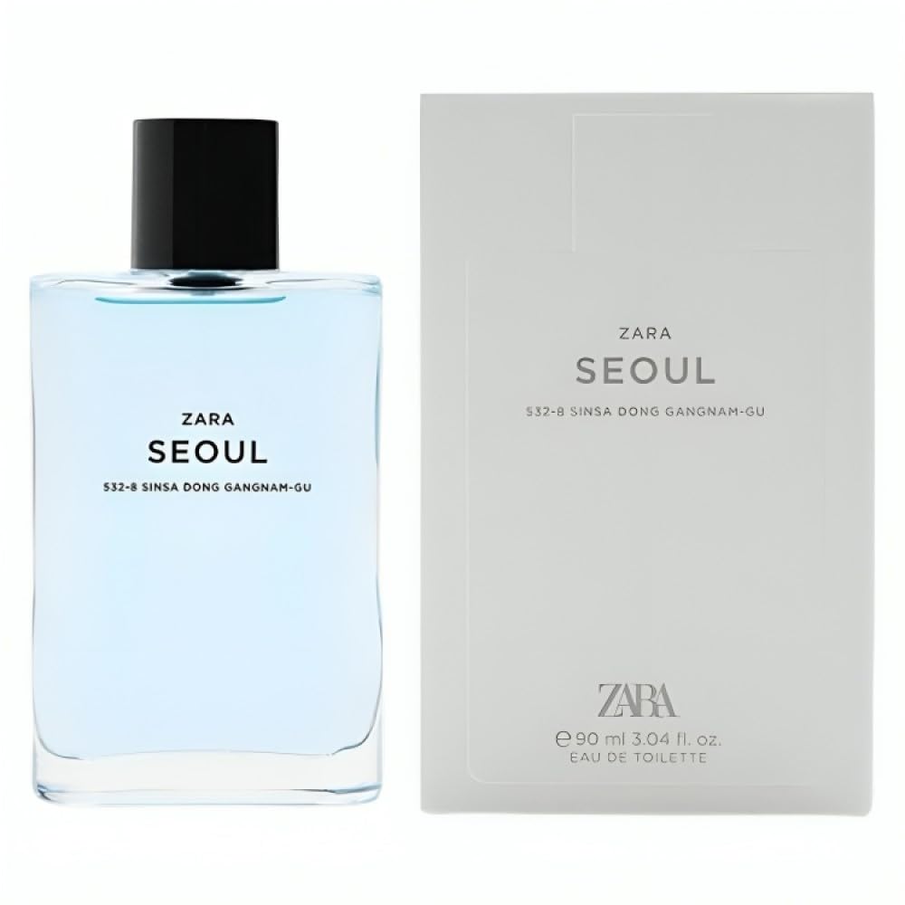 Zara Man Seoul 532-8 Sinsadong, Gangnam-Gu Cologne for Men Fragrance EDT Eau De Toilette 90 ML (3.04 FL OZ)