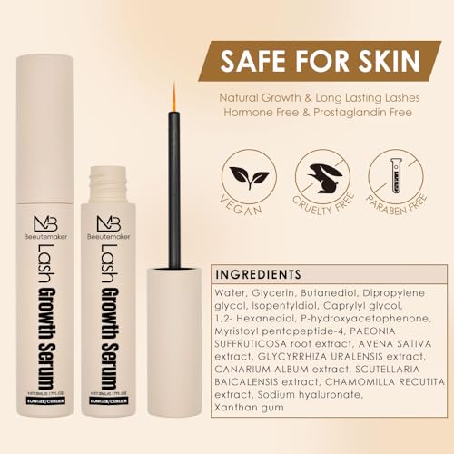Eyelash Growth Serum? 0.17 Fl. Oz./5mlEyelash Growth Serum with Advanced Formula to Boost Longer Fuller and Thicker Looking Lashes - Vegan & Cruelty-Free for Sensitive Eyes