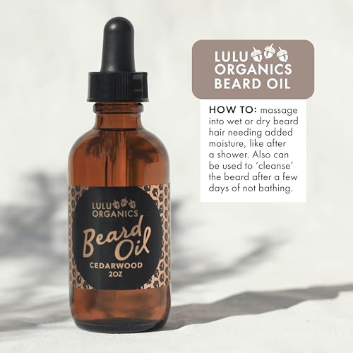 Argan Oil for Beard ? Natural Moisturizer for Men, Supports Facial Hair Growth, Beard Oil for Men with Cade Berry Cedar Wood Scent, Softens Hair for a Healthy Groomed Look, 2oz Bottle