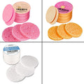 50-Count Compressed Facial Sponges, GAINWELL White Cellulose Facial Sponges, 100% Natural Cosmetic Spa Sponges for Facial Cleansing, Exfoliating Mask,