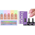 btartboxnails XCOATTIPS French Nails Nail Tips Builder Gel Set