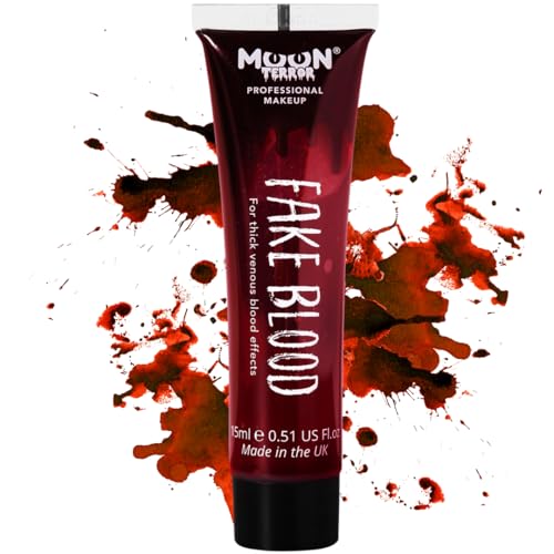 Pro FX Fake Blood - 0.50fl oz - SFX Make up for Halloween Vampire Zombie Theatre - Special Effects Make up Realistic Fake Blood Gel Spray Halloween Costume