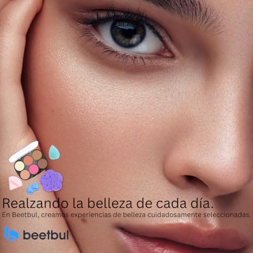 Makeup Kit Biss? 6?Color Palette + Velvet Puff + 2 Finger Puffs + Makeup Sponge + Exfoliating Sponge (4 Styles) (02 La de Caj?n)