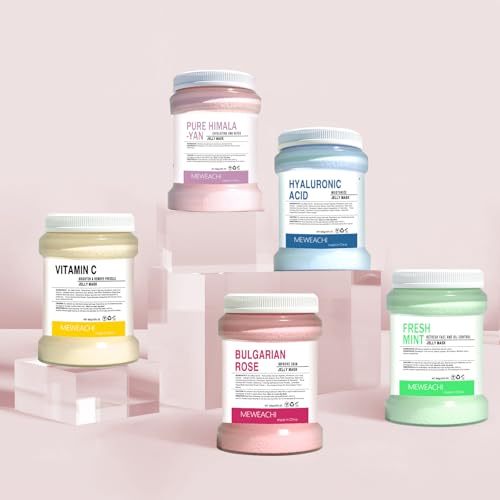 Jelly Mask For Facials Professional,Spa facial mask Rubber Mask, Moisturizing&Hydrating for Wrinkles&Acne,23 Fl Oz Jar Face Mask SkinCare,Natural Gel Face Masks Facial Mask (Himalayan salt)
