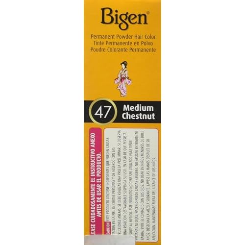 Bigen Permanent Powder Hair Color 47 Medium Chestnut, 0.21 Ounce (1)
