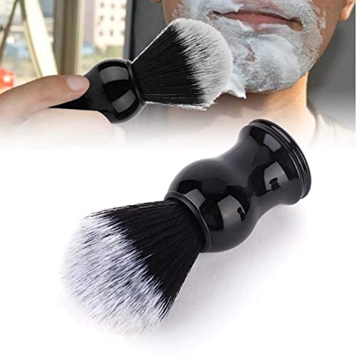 Men Shaving Brush, Soft Barber Face Cleaning Makeup Hairbrush Neck Duster Shave Cream Soap Brush with Wood Handle for Professional Salon and Home (#2)