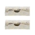 Pale Yellow Elegant Ladies Lipstick Case with Mirror Purse Holder Set of 2