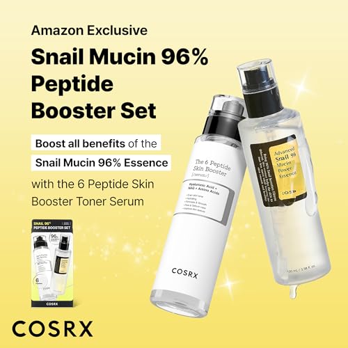 COSRX Snail Mucin 96% Peptide Booster Set - Amazon Exclusive - Korean Skin Care, Gift Sets, Skin Care Sets for Women, Advanced Snail Mucin Serum, Face Serum