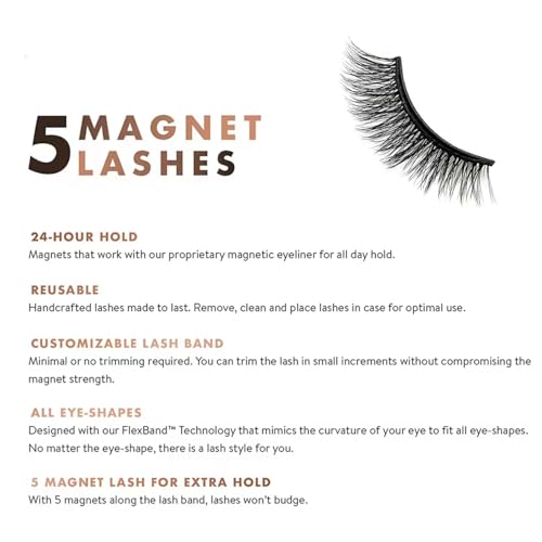 3D Magnetic Eyelashes Natural Look, Reusable with Easy to Wear and Remove£¬Waterproof