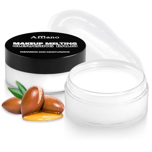 Cleansing Balm Makeup Remover - Deep Clear Korean Makeup Melting Cleansing Balm with Natural Oil for Waterproof Eye Face Lip Heavy Make up, Gentle Moisturized Cleanser for Sensitive Skin, Vegan, 2Pcs