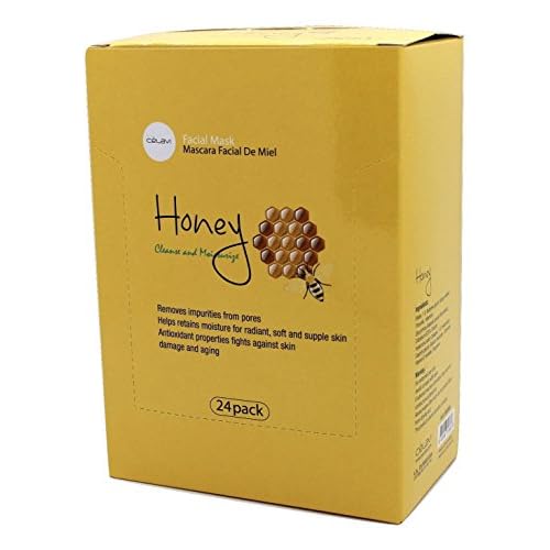 Celavi Essence Facial Mask Paper Sheet Korea Skin Care Moisturizing 24 Pack (Honey)