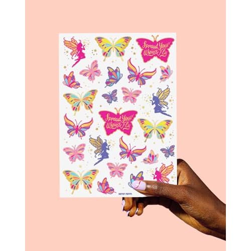 xo, Fetti Butterfly Tattoos - 34 Glitter styles | Birthday Party Supplies, Butterfly Party Favors + Fairy Decor