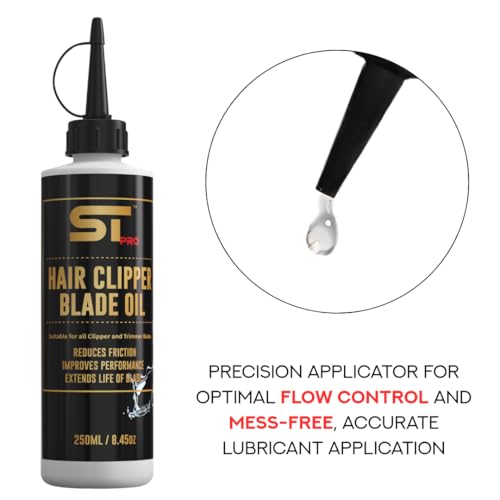 Supreme Trimmer Premium Hair Clipper Blade Lubricating Oil | 250ML Anti-Rust Barber Clipper Oil for Blades, Hair Trimmer | STO925