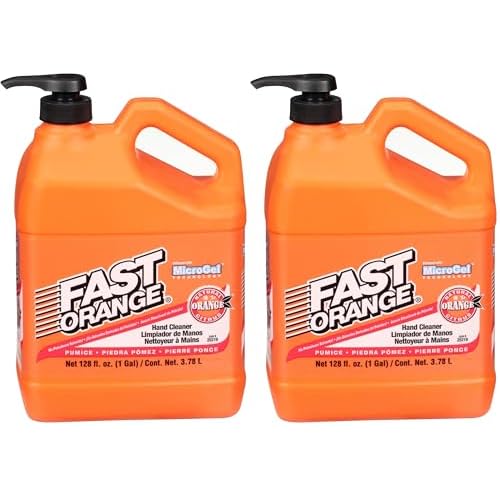 Fast Orange Permatex 25219 Pumice Lotion Hand Cleaner with Pump, 1 Gallon (Pack of 2)