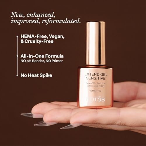 Apr?s Extend Gel Sensitive - HEMA-Free Soak Off Gel-X Tips Adhesive (15 ml)