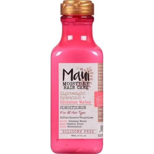 Maui Moisture Lightweight Hydration + Hibiscus Water Conditioner for Daily Moisture, No Sulfates, 13 fl oz (Pack of 2)