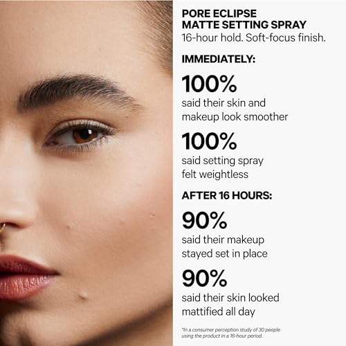 Milk Makeup Pore Eclipse Matte Setting Spray ? Blurs Pores, Controls Shine + Sets Makeup for Up to 16 Hours ? Long-Lasting, Oil + Alcohol-Free Facial Mist for a Soft, Matte Finish
