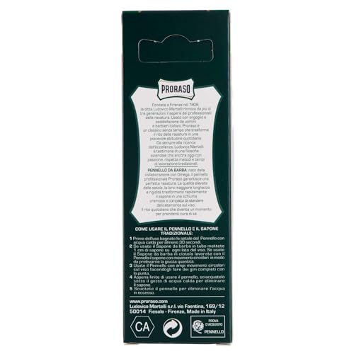 Proraso Professional Shaving Brush - Natural Boar Bristles - Premium Wet Shave Brush