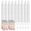 36 Pack White Small Spray Bottles 4 oz/120 ml Plastic Spray Bottles, Fine Mist Empty Small Travel Spray Bottle, Refillable Mini Sprayer Empty Bottle Bulk with Funnels and Labels