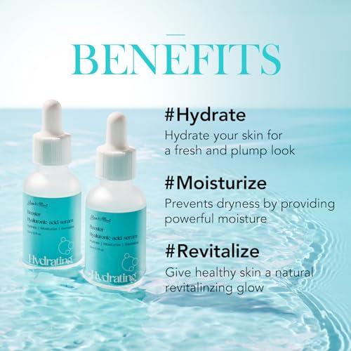 Olivia & Allison Hyaluronic Acid Serum 1.0 fl oz - With Panthenol + Olive Leaf Extract for Hydration & Calming Care