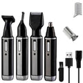 Nose Hair Trimmer for Women and Men, 4-in-1 Facial Hair Removal Trimmer Professional Eyebrow & Facial Hair Trimmer, Rechargeable Portble Waterproof Face Shaver Razor for Nose Ear Eyebrow Set