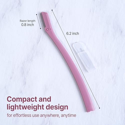 KoDerMa Dermaplaning Tool with Protective Cap ? Face Razor for Women & Men | Peach Fuzz Remover & Eyebrow Trimmer | Easy Exfoliation | K-Beauty Inspired | Ergonomic Blade Design (12)