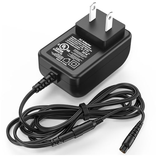 5V 2A Trimmer Charger Replacement Compatible with Bell and Howell Vacutrim Beard Trimmer, Power Cord AC Adapter for Bell+Howell Vacutrim Professional Beard Trimmer Shaver Charging Plug Cable DC5V 5VDC