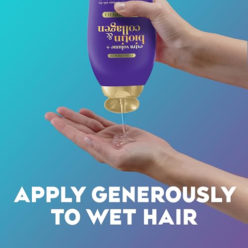 OGX Biotin & Collagen Extra Strength Volumizing Shampoo for Thicker,Fuller Hair,25.4 fl oz,(Pack of 2)