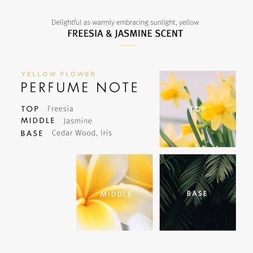 Flower Perfume Body Wash 40.57 fl oz / 1.2 L (Yellow - Freesia & Jasmine)