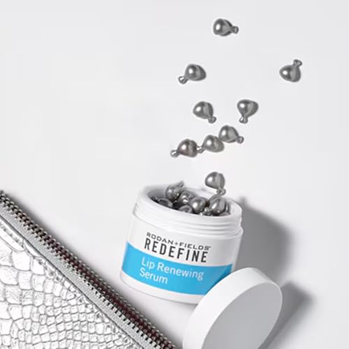 Rodan + Fields Lip Renewing Serum Capsules | 60 Count | Overnight Nourishing Care & Sleep Mask Moisturizer for Dry Cracked Lips | Hydrating Renewal Serum