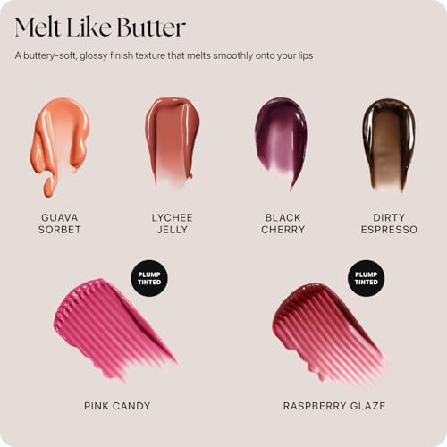 Nature Republic Honey Melting Lip Butter Balm ? Hydrating Tinted Plumping Lip Balm with Peptides, for Sheer & Glossy, Fuller-Looking Lips (RASPBERRY GLAZE)
