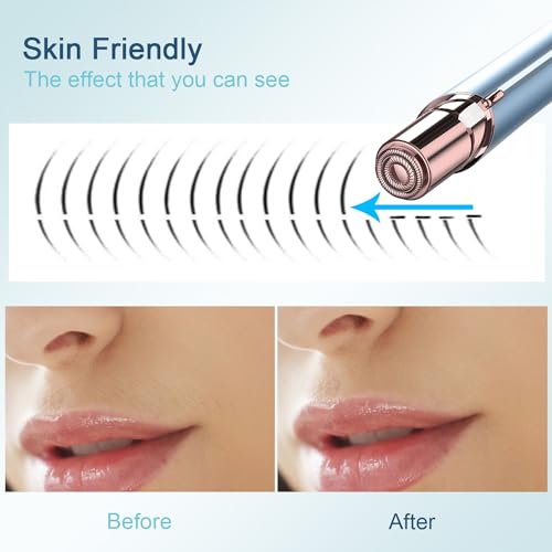 Facial Hair Remover for Women Blue Color with 6-pc Pack