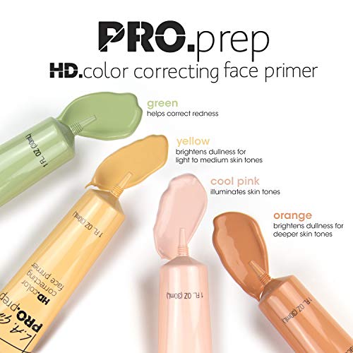 L.A. Girl PRO.Prep Correcting Primer, Green GFP912 (Pack of 2)