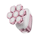 Electric Razors for Women Legs: 5-in-1 Electric Shaver with 7D Head - IPX6 Waterproof Wet Dry Hair Remover with LED Display & Travel Lock for Face Bikini (White Pink)
