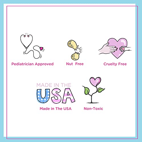Petite 'n Pretty Featherlight Clear Mascara and Brow Gel - Makeup for Kids, Tweens and Teens - Dual Purpose Clear Finish for Brows and Lashes - Non-Toxic & Made in the USA