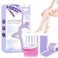 Wax Strips Hair Removal for Women: Waxing Kit with 72 Pcs Body Waxing Strips Dual Sides & 4 Calming Oil Wipe For Face, Bikini, Legs, Lip, Brazilian Wax Kit At Home, Hypoallergenic All Skin