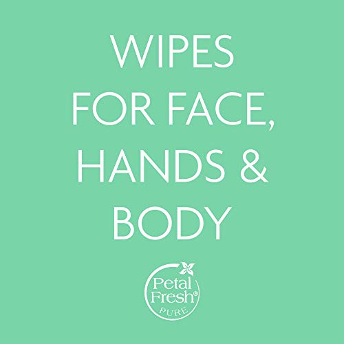 Petal Fresh Refreshing Cucumber Makeup Removing, Cleansing Towelettes, Gentle Face Wipes, Daily Cleansing, Vegan and Cruelty Free, 60 count