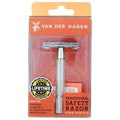 Van Der Hagen¢ç Men¡¯s Traditional Safety Razor Kit (includes 5 blades) for a close shave in Chrome
