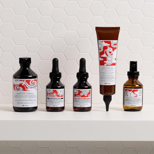 Davines Naturaltech Energizing Gel, Stimulating & Fortifying for Thinning Hair & Hair Loss - With Caffeine Phytoceuticals - Leave-In Treatment for Scalp & Fragile Hair, 5.07 Fl Oz