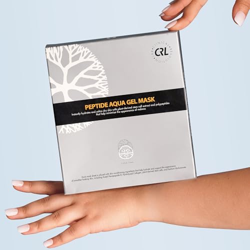 Clinical Resolution CRL Peptide Aqua Gel Mask 5 Pack Instant Hydration, Soothing & Cooling, Helps Comfort Skin After Professional Treatments, for a Refreshed, Healthy-Looking Complexion