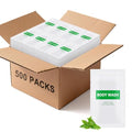 500 pack Travel Size Body Wash Bulk Individually Wrapped - Refreshing Mini Shower Gel Single Use Supplies for Homeless Care Hotel Guests, White Tea Scent,0.35 fl oz/10ml