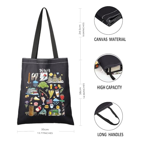 G2TUP Iowa State Souvenirs Gift Iowa Travel Tote Bag Iowa Home Handbag Iowa Tourism Gift Iowa Vacation Gift