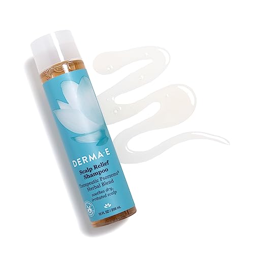 Derma E Scalp Relief Shampoo with Psorzema Herbal Blend ? All Natural Scalp Treatment & Dandruff Shampoo ? Soothes Itchy Scalp and Promotes Scalp Health, 10 Fl oz
