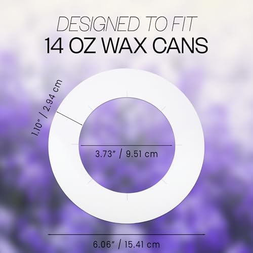 Beauticom (100 Pieces) Wax Warmer Universal Protective Collars Ring for 14oz Wax Can