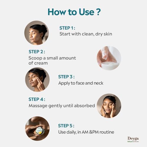 Deyga Deep Moisturising Face Cream ? Intensive Hydration for Dry & Sensitive Skin with Marula, Almond & Cardamom ? 30g