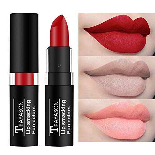 Petansy 12 Colors Vivid Vampire Matte Lipstick Set Long Lasting Waterproof Velvet Lip Stick for Party, Masquerade, Cosplay, Halloween Makeup
